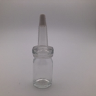 Eco Friendly Skincare Amber Tiny Glass Vials With Lids ISO 20001