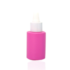 OEM White Pink Glass Dropper Vial 10ml 15ml Essential Oil Bottles Screen Printing