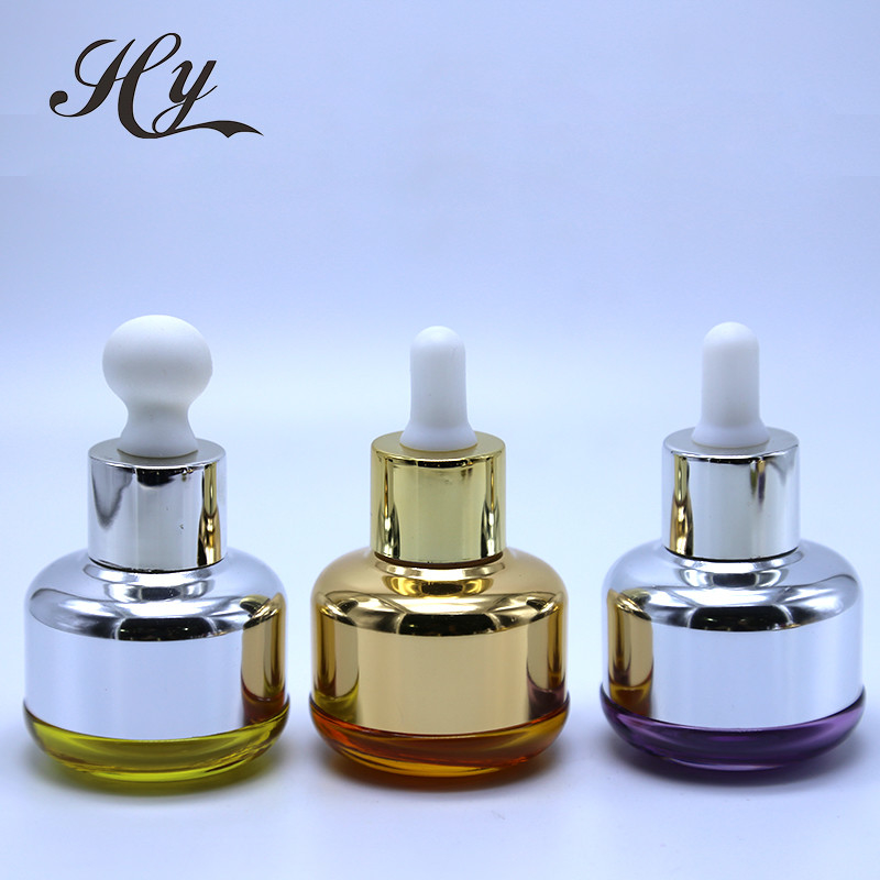 Silk Screen Cosmetic Dropper Bottle 10ml Glass Perfume Bottle With Dropper